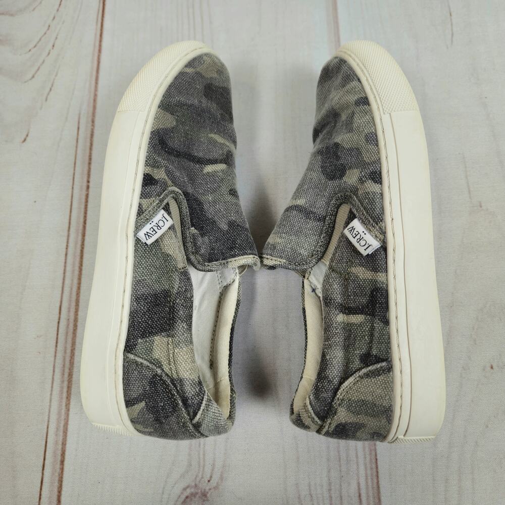 J.Crew Camo Canvas Slip-On Shoe Gray Green 6 - Picture 3 of 11